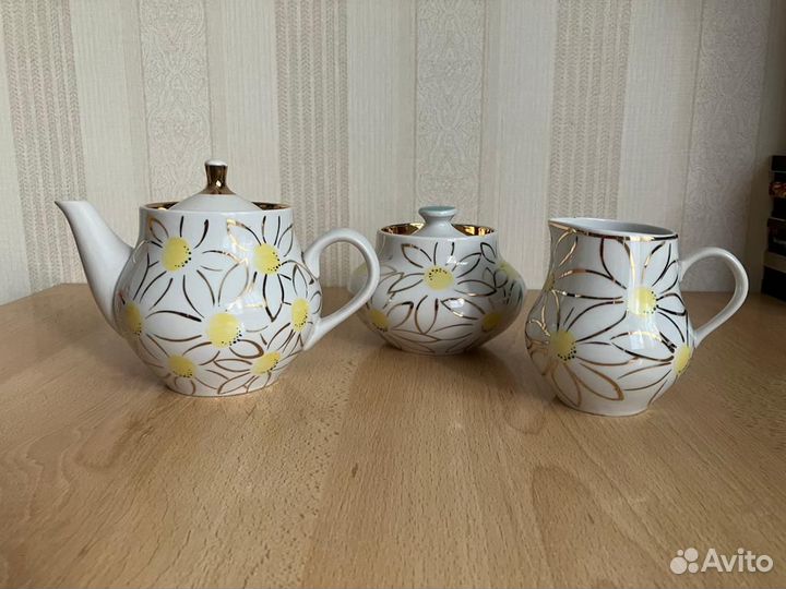 Сахарница, молочник, чайник. Барановка СССР
