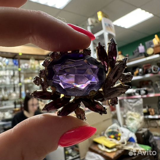 Красивейшая винтажная брошь СССР (сзр)