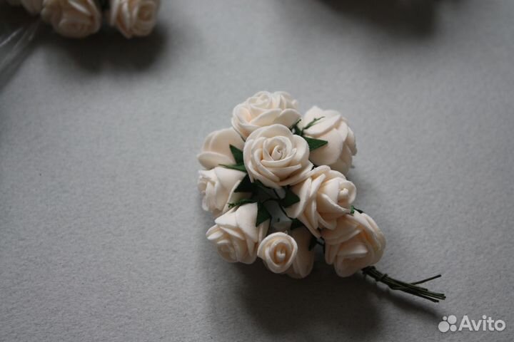 Искусственные цветы для декора фоамиран