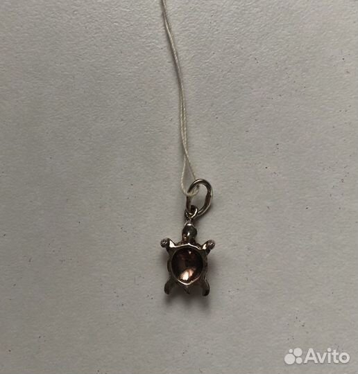 Серебряная подвеска черепаха новая
