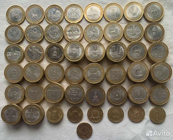 Юбилейные монеты 10 рублей