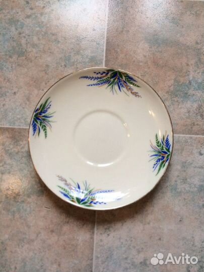 Блюдце лфз костяной фарфор