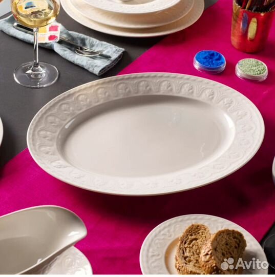 Большое овальные блюдо -40 см villeroy & boch