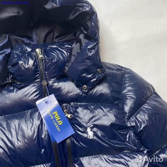 Пуховик Polo Ralph Lauren с белой вышивкой (Арт.31348)