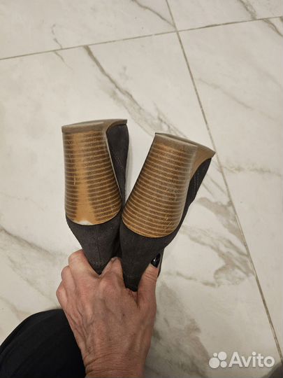 Ботильоны замша 36