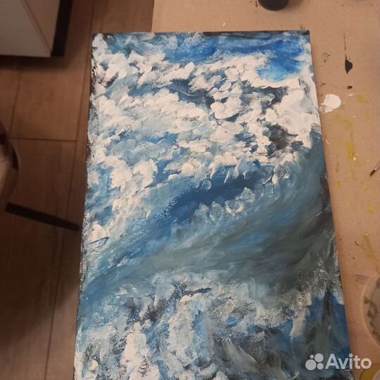 Картина акрилом на холсте