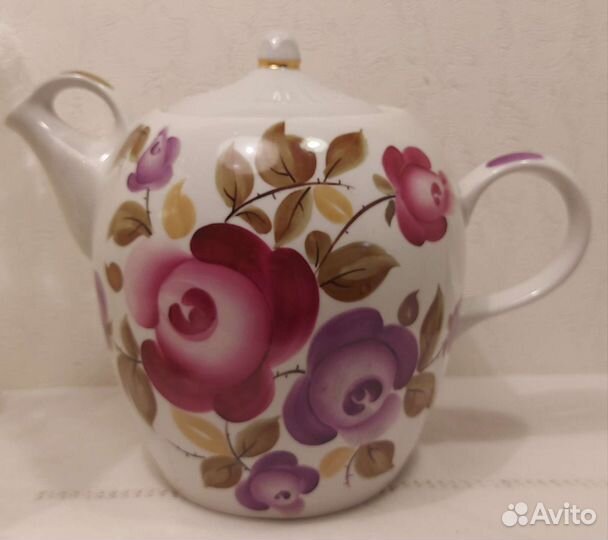 Посуда СССР, винтаж ретро кувшин ваза чайка дулево