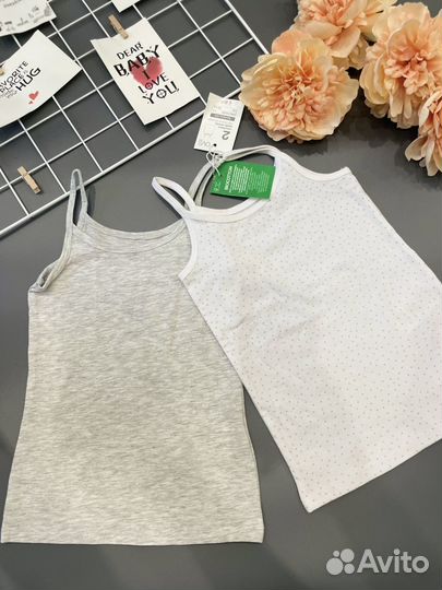 OVS набор из 2х маек на тонких лямках 98-104