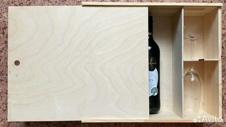 Коробка для подарка деревянная подарочная коробка