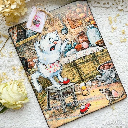 Handmade. Доска разделочная/подставка под горячее