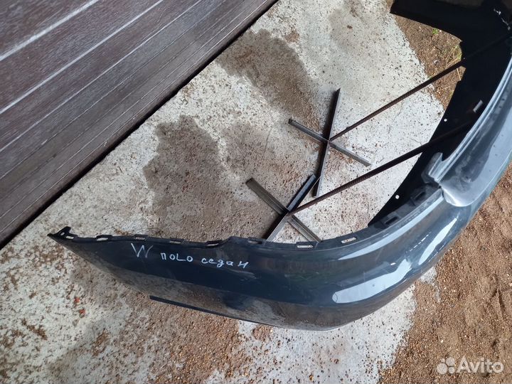 Бампер задний б/у Vw. Polo Седан 2015-2018