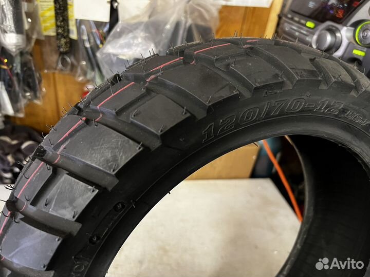Резина мотошина покрышка duro 120/70 R12