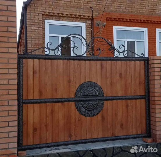 Шиферные ворота