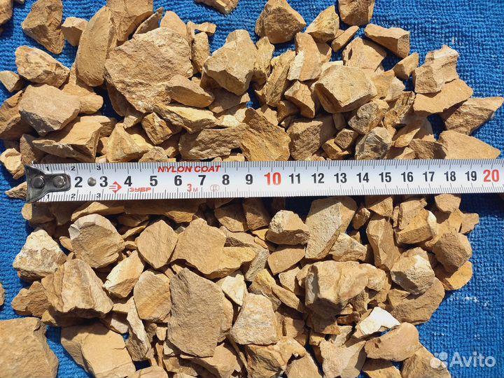 Крошка каменная песчаник тигровый (желтый)