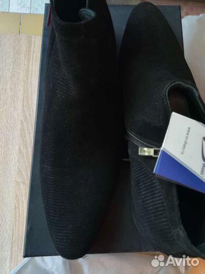 Ботинки мужские замшевые