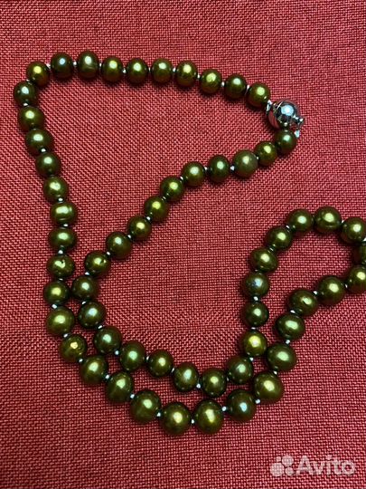 Бусы из натурального жемчуга новые