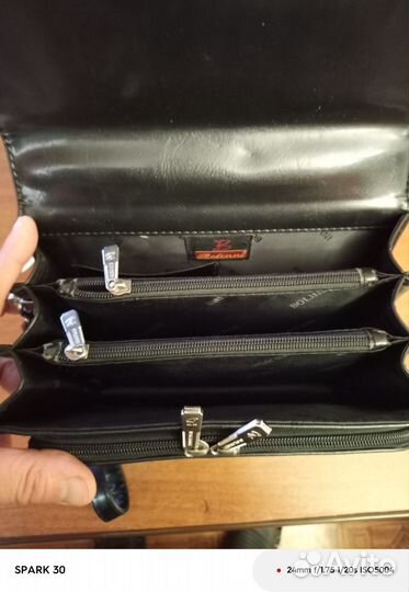 Барсетка мужская натуральная кожа