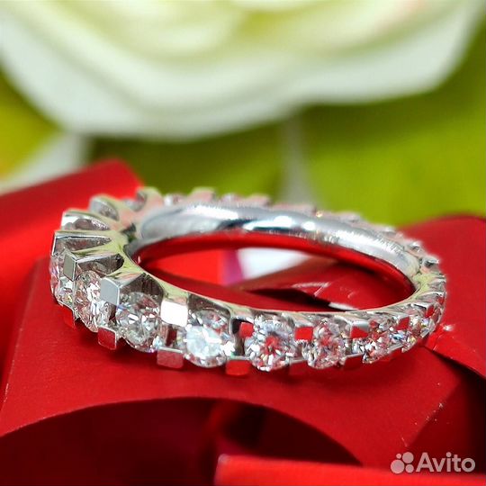 Дизайнерской кольцо с бриллиантами CVD 2.30 карат