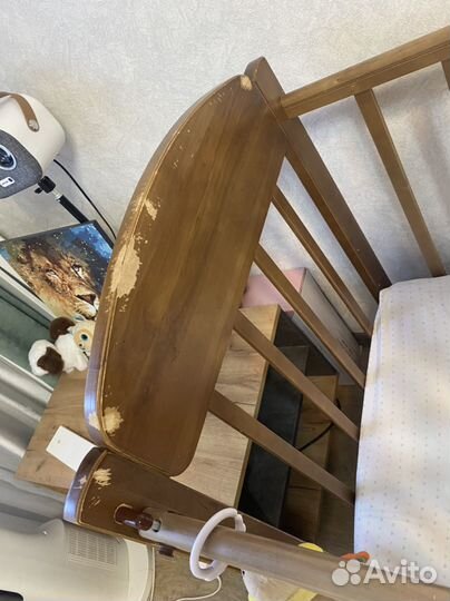 Кровать детская с маятником 120*60 + матрас