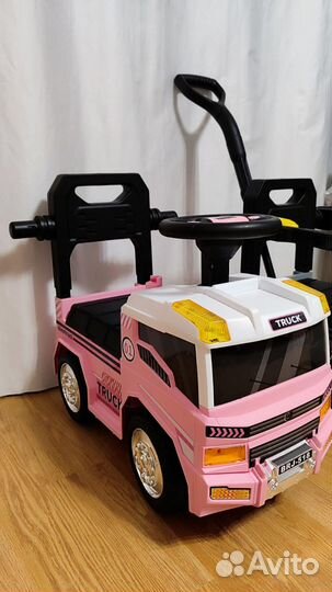 Детская машинка каталка новая с род.ручкой