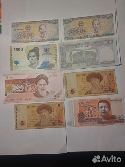 Банкноты стран Азии