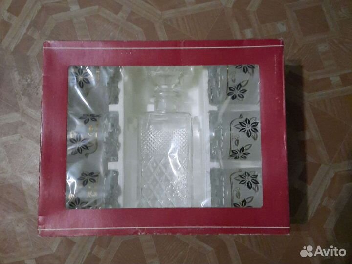 Штоф и 6 стаканов для виски Windrose