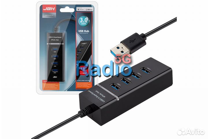 USB хаб JBH H-01 на 4 USB 3.0