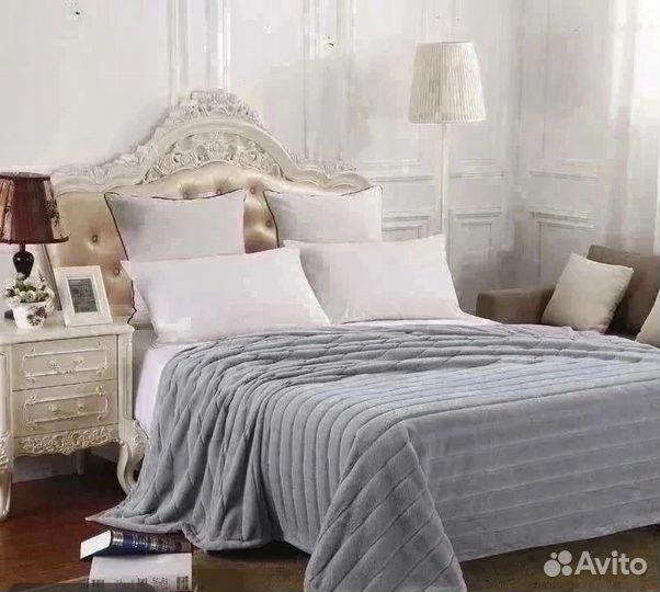 Меховой плед плед-покрывало 