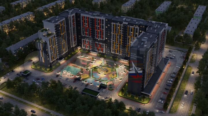 2-к. квартира, 66,4 м², 5/16 эт.