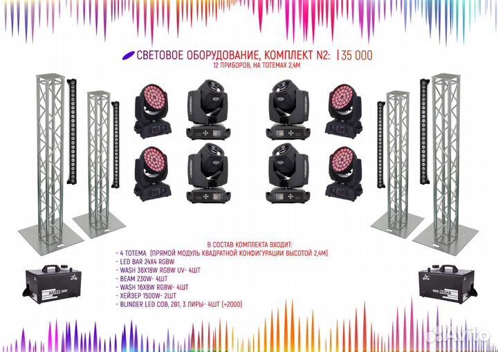 Световое оборудование на свадьбу