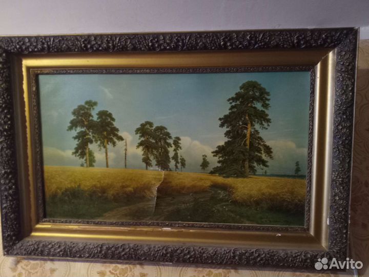 Репродукция картины Рожь (Шишкин)