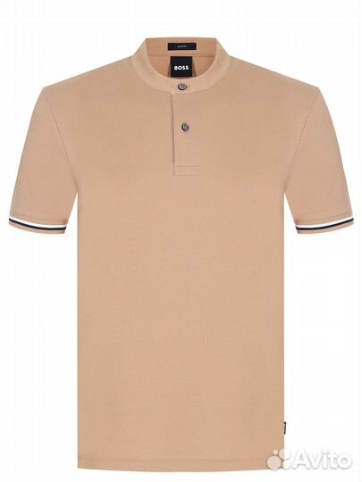 Поло Slim Fit хлопковое boss