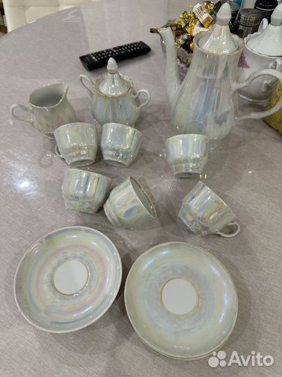 Чайный сервиз СССР перламутр
