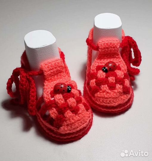 Пинетки детские вязаные