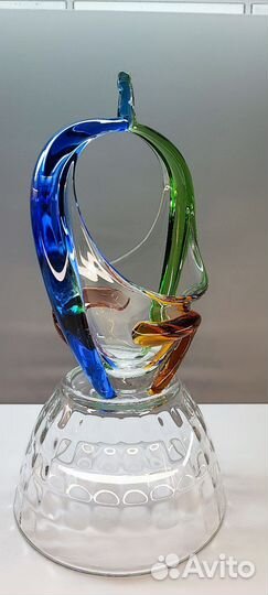 Ваза цветное стекло