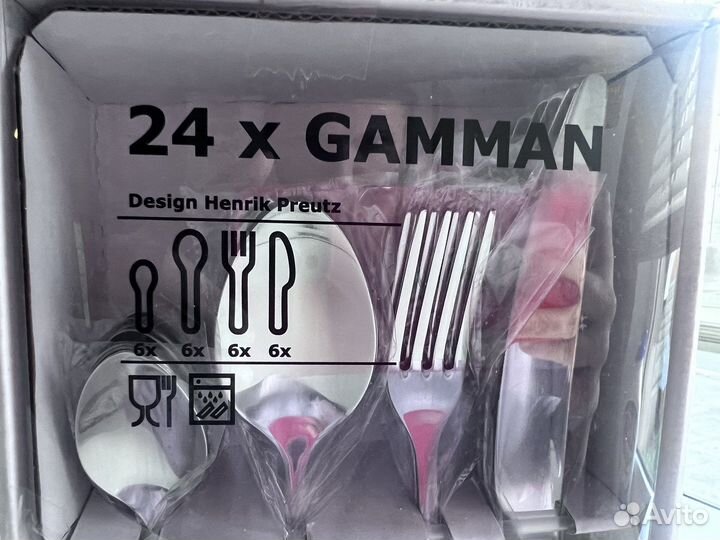 Набор столовых приборов икеа гамман