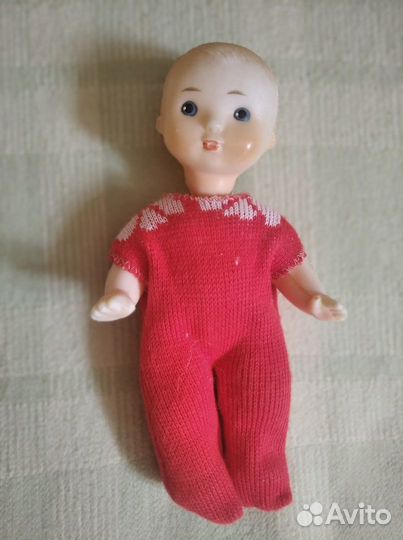 Винтажный редкий пупс СССР Загорск 18 см