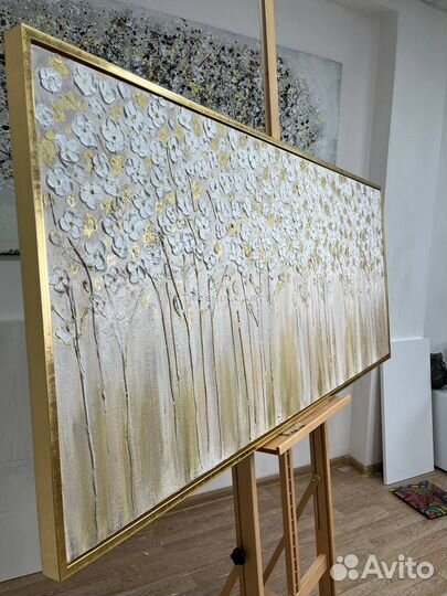 Картина на холсте объемная 