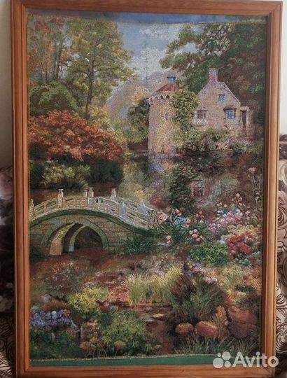 Картина роза интарсия, подсвечник дерево