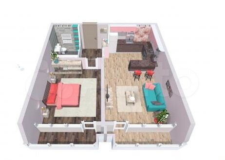 1-к. квартира, 56,1 м², 20/20 эт.