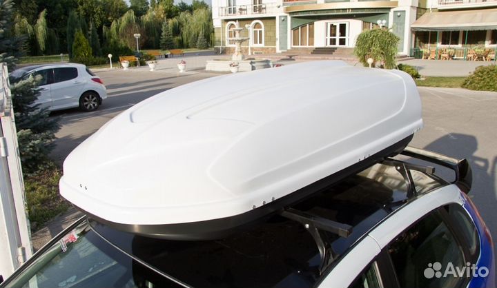 Багажник автобокс серый, белый, черный