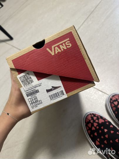 Vans слипоны женские