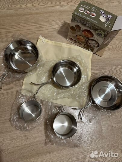 Складной набор посуды для похода/кемпинга