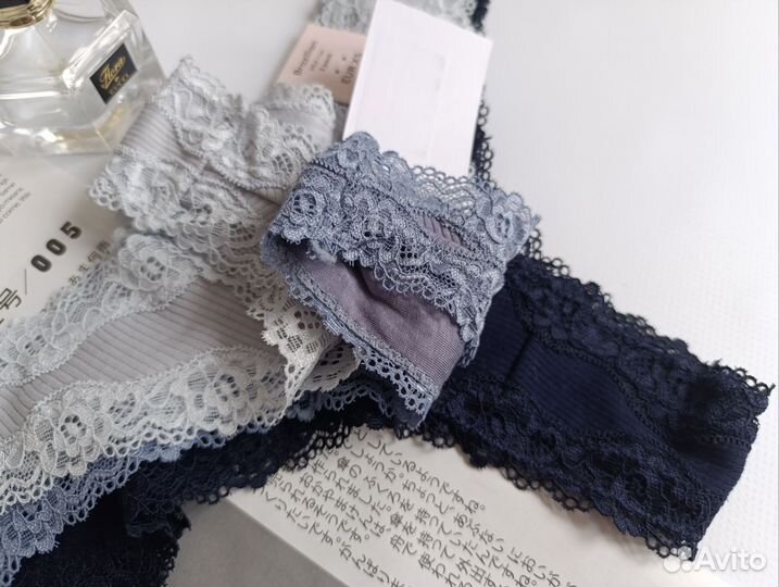 Трусы женские hm XS, хлопок, бразилиана