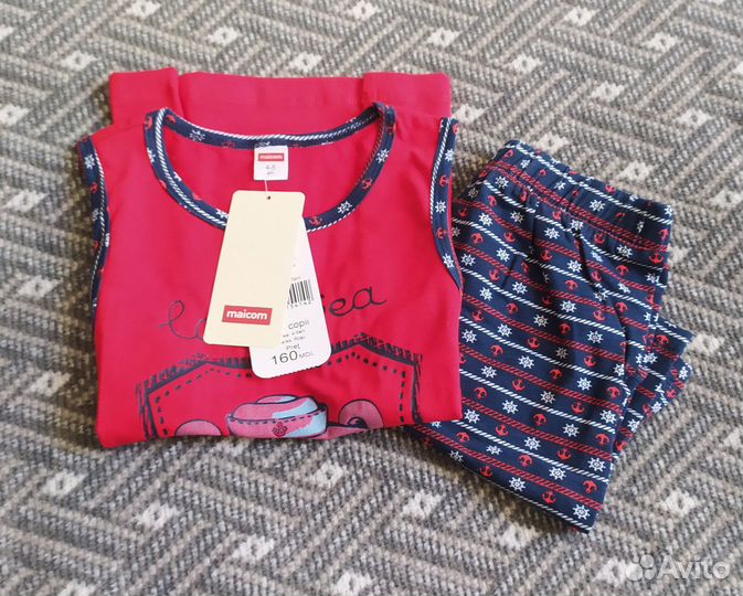 Новый комплект шорты + майка (на 5-6 лет)