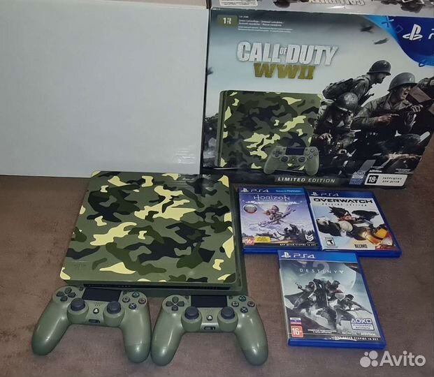 Sony PS4 slim 1tb +12 игр