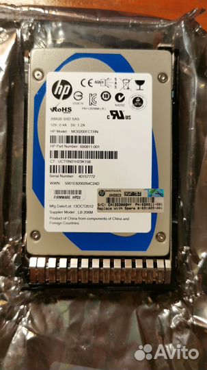 Ssd hpe 200gb sas 6g 2.5