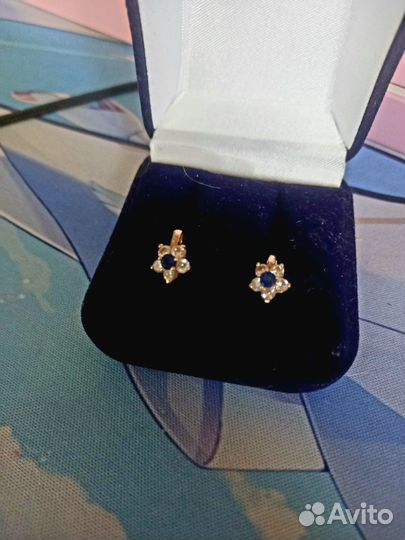 Золотые серьги 585 детские