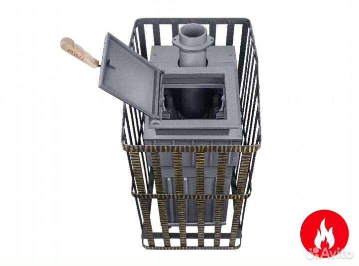 Печь для бани гефест гроза ураган 18 (м)