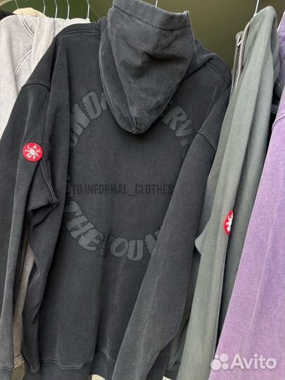 Худи cav empt черный асфальт оверсайз